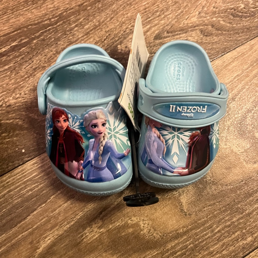Kids Frozen Crocs brand new